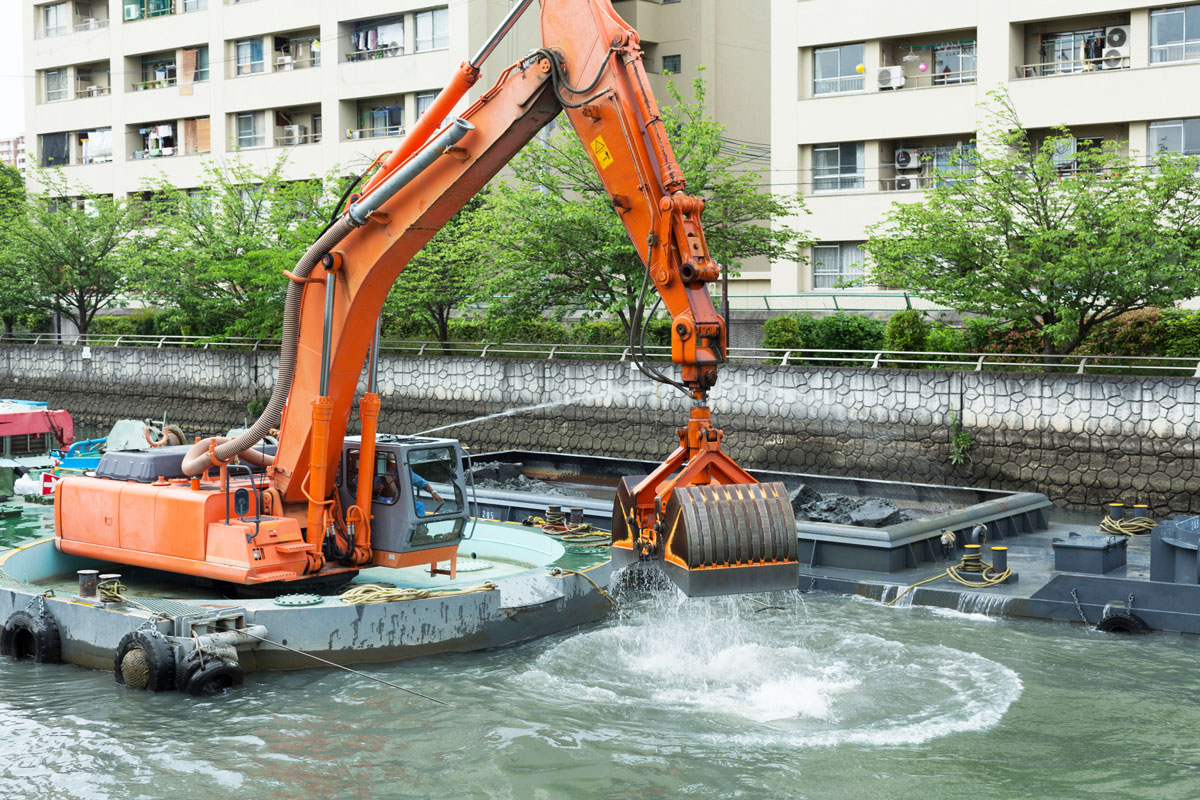 しゅんせつ工事のイメージ